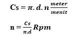 Untuk Mencari Kecepatan Putaran Mesin Bubut Dapat Menggunakan Rumus